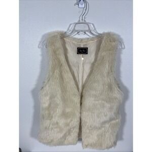 Love Tree Women's Faux Fur Vest‎ Size Large